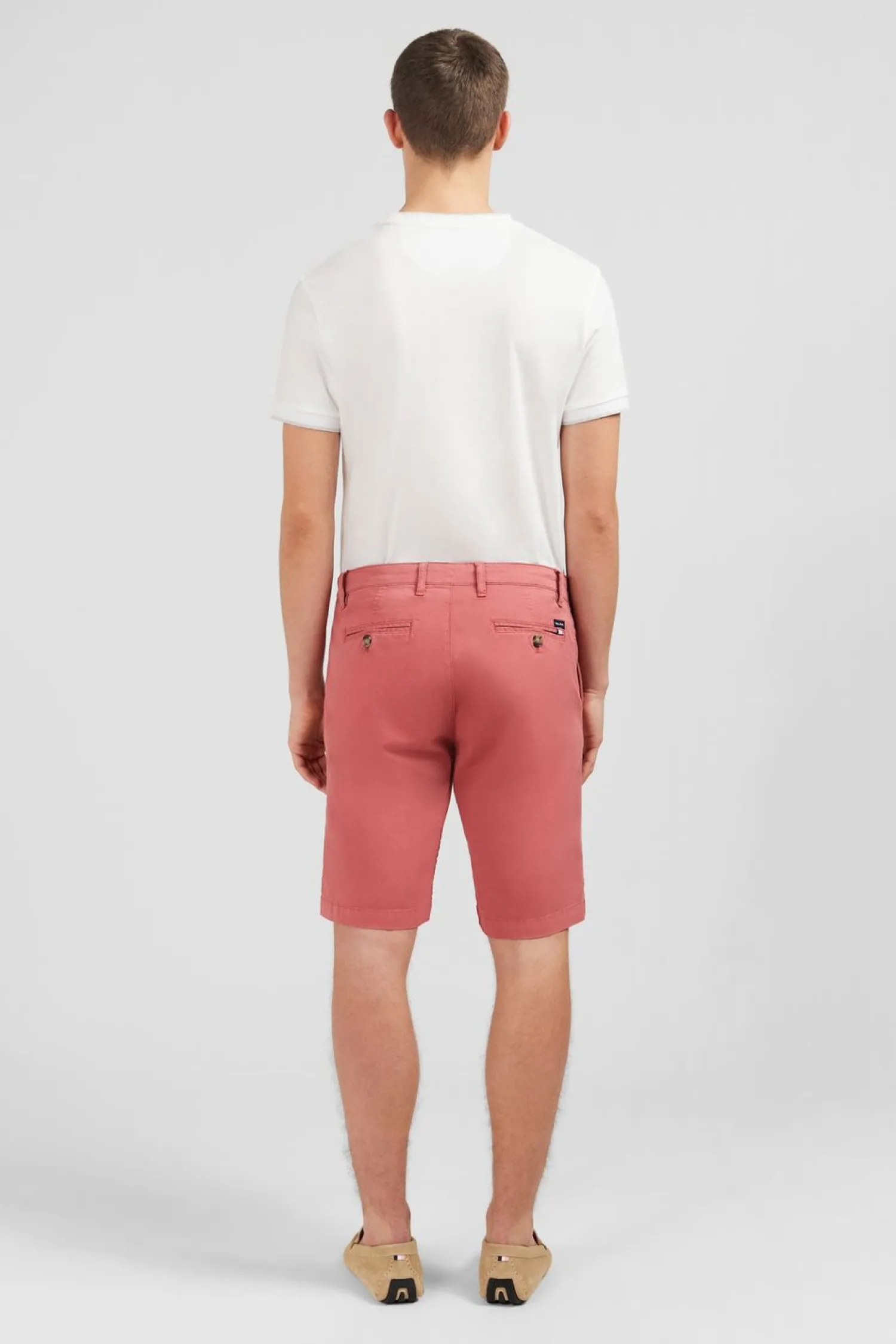 Beruda Brique Uni Homme Shorts Et Bermudas