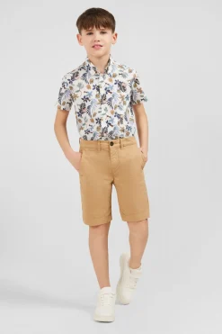 Best Bermuda Chino Beige En Coton Stretch Enfant Enfant