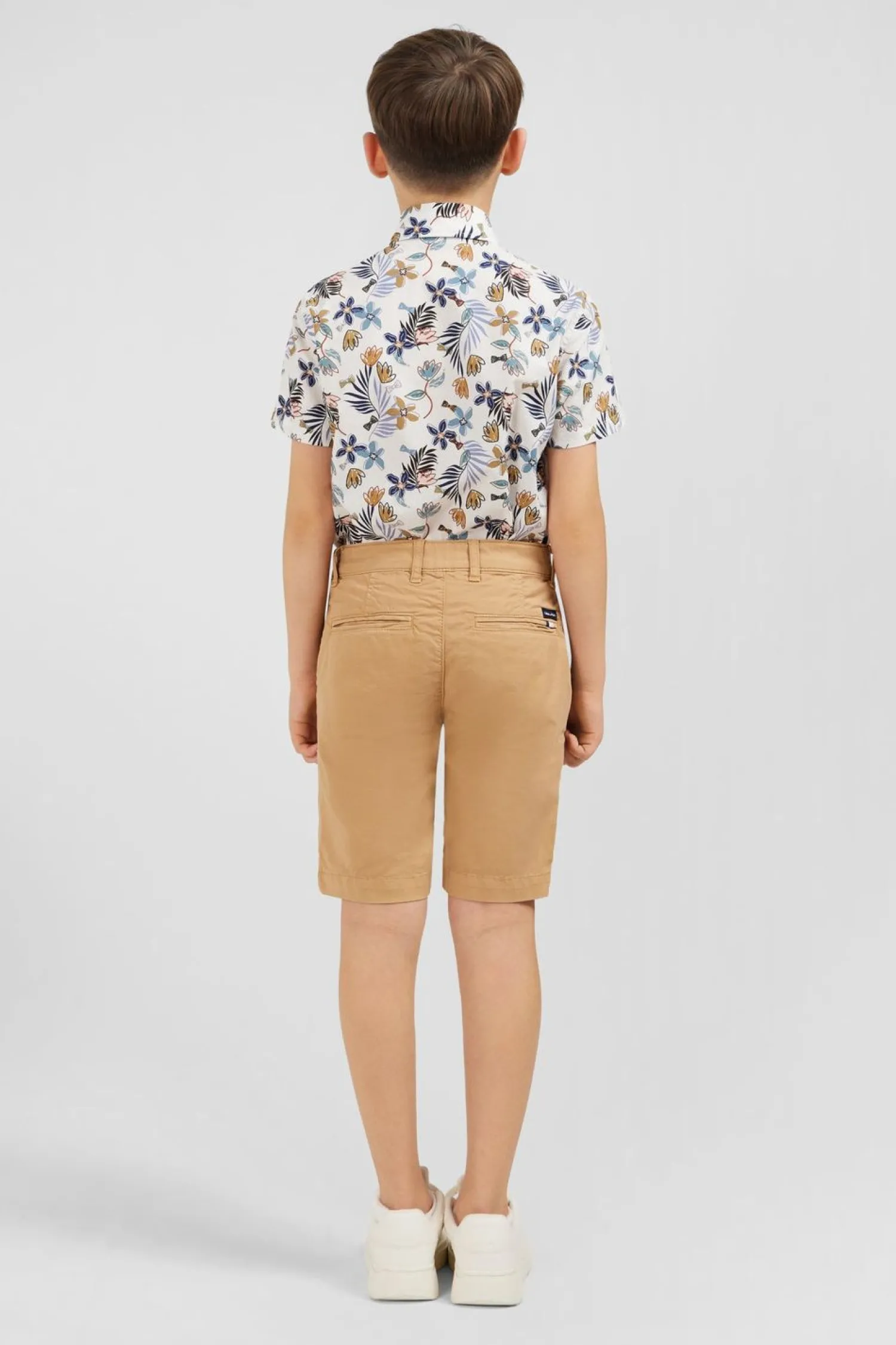 Best Bermuda Chino Beige En Coton Stretch Enfant Enfant