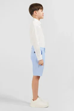 Outlet Bermuda Chino Bleu Ciel En Coton Stretch Enfant Enfant