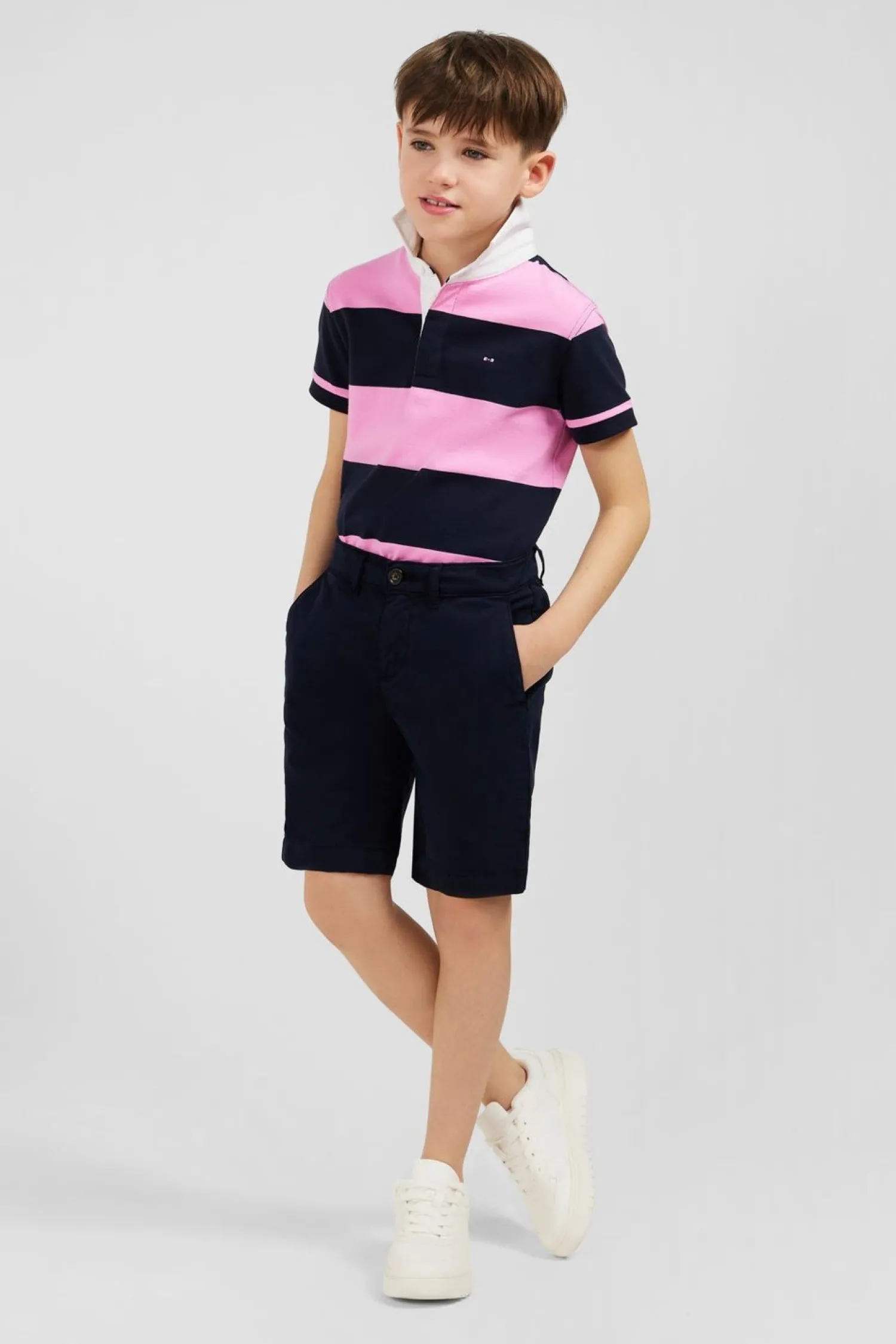 Best Bermuda Chino Marine En Coton Stretch Enfant Enfant