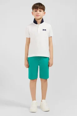 Online Bermuda Chino Vert En Coton Stretch Enfant Enfant