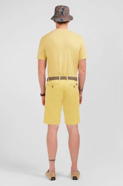 Sale Beruda Jaune Uni Homme Shorts Et Bermudas