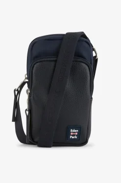 Best Besace Bleu Marine Avec Effet Cuir Graine Homme Sacoches