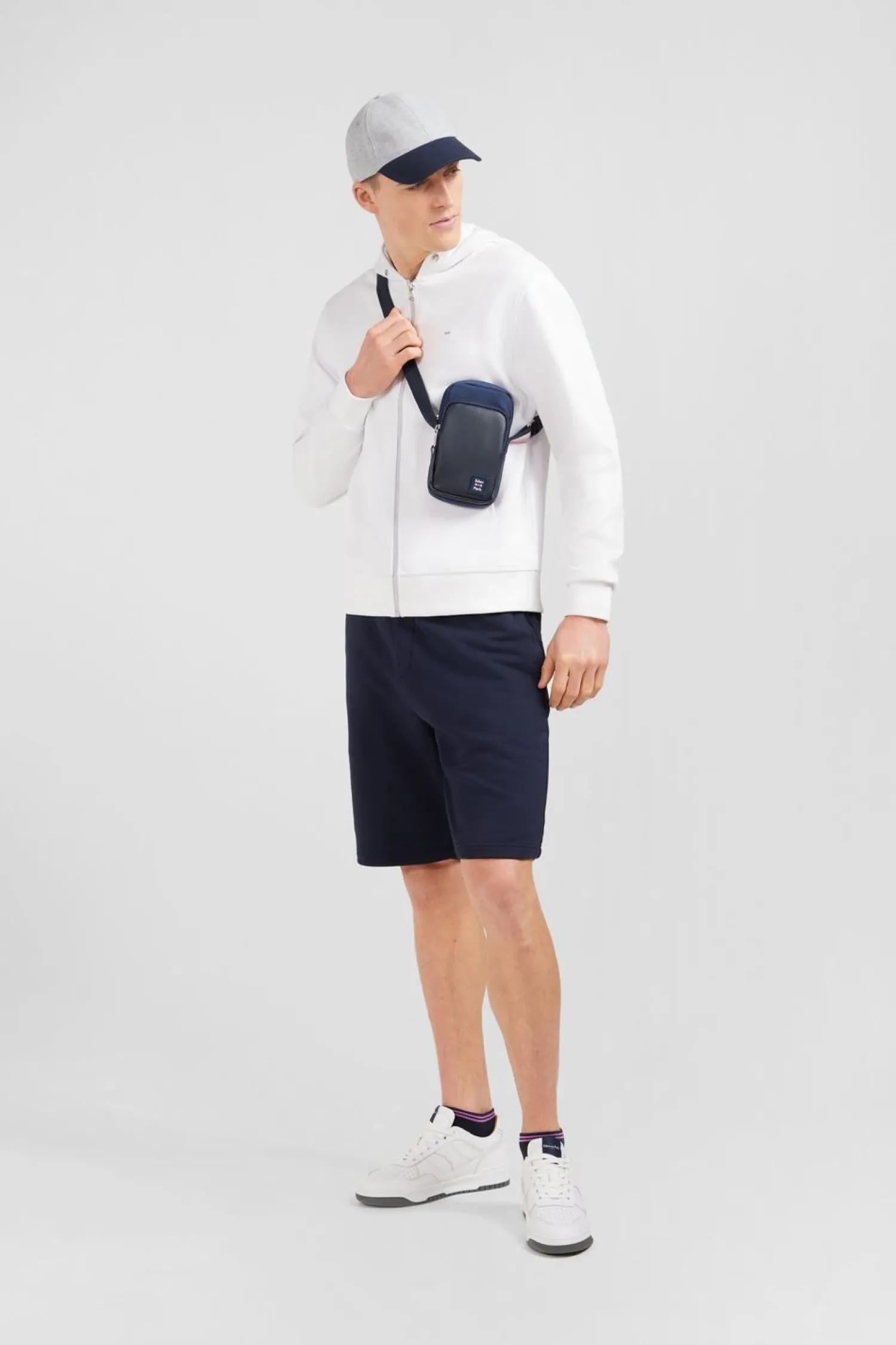 Best Besace Bleu Marine Avec Effet Cuir Graine Homme Sacoches