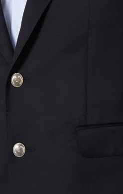 Discount Blazer Bleu Marine 100 % Laine Homme Blazers Et Costumes