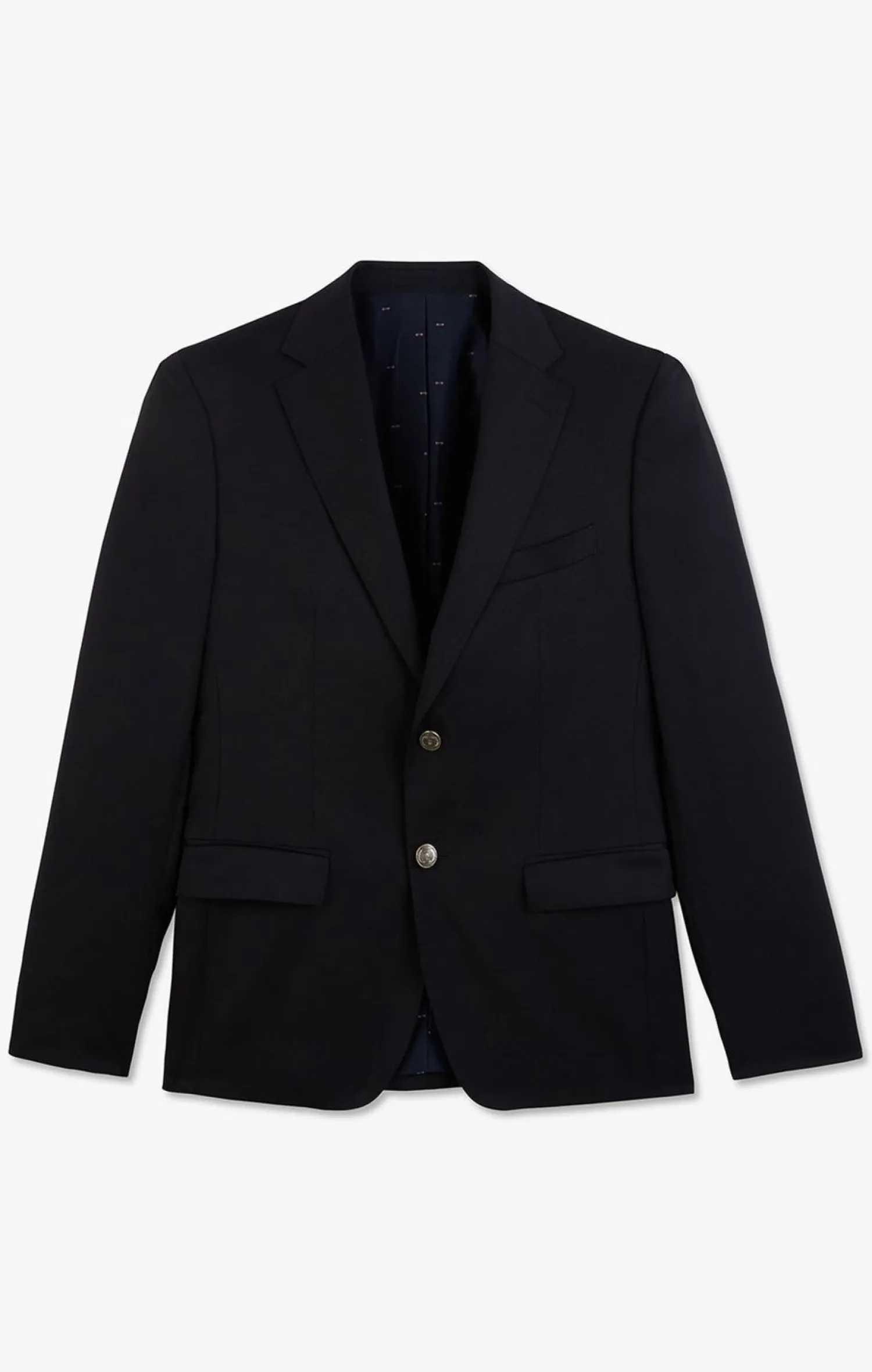 Outlet Blazer Bleu Marine Slim Fit 100 % Laine Homme Blazers Et Costumes