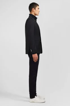 Blazer Noir 100 % Laine Homme Blazers Et Costumes