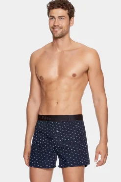 Discount Boxer A icro otif Noeud Papion arine Et Banc En Coton Homme Sous-Vêtements