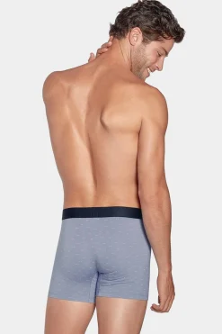 Hot Boxer A icro otif Noeud Papion Gri Et Roe En Coton tretch Homme Sous-Vêtements