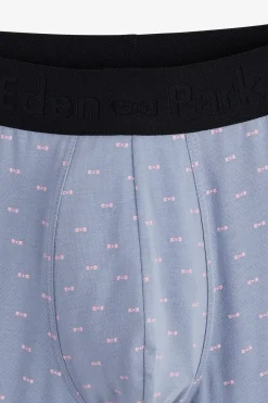 Hot Boxer A icro otif Noeud Papion Gri Et Roe En Coton tretch Homme Sous-Vêtements