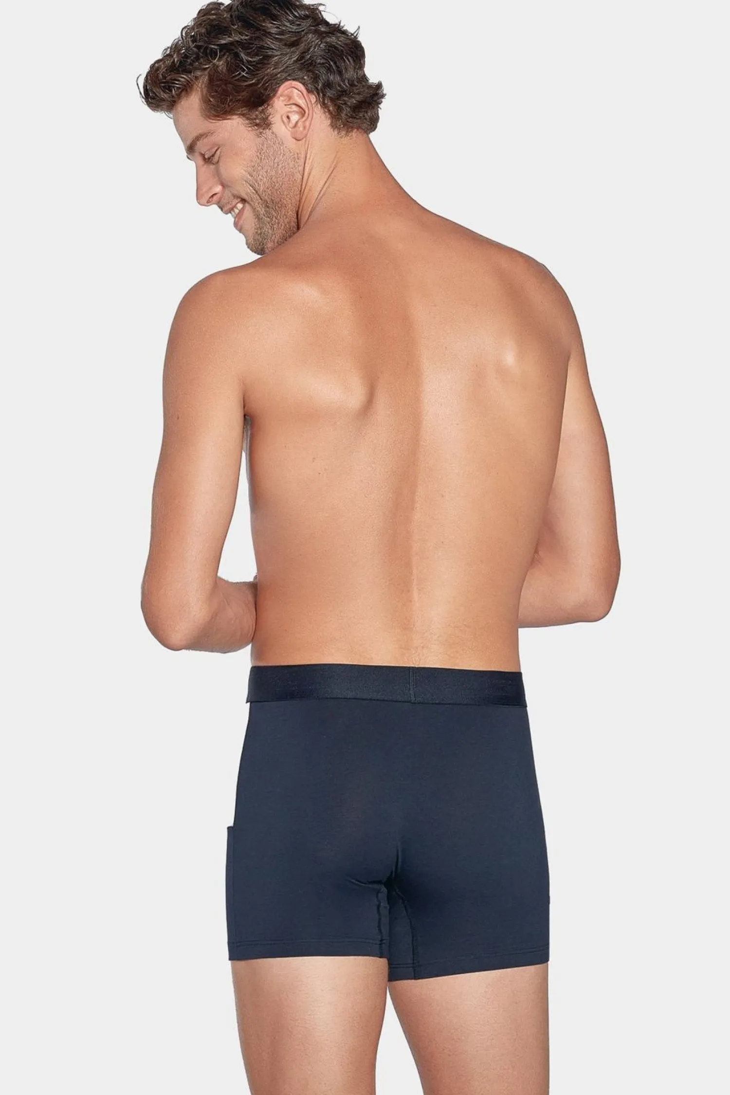 Clearance Boxer Coorbock arine Rouge Et Gri En Coton tretch Homme Sous-Vêtements