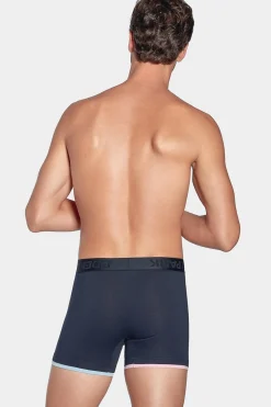 Clearance Boxer arine A Detai Contrate En Coton tretch Homme Sous-Vêtements