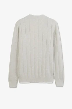 Outlet Cardigan Boutonne Gri En Jeu De aie Femme Cardigans