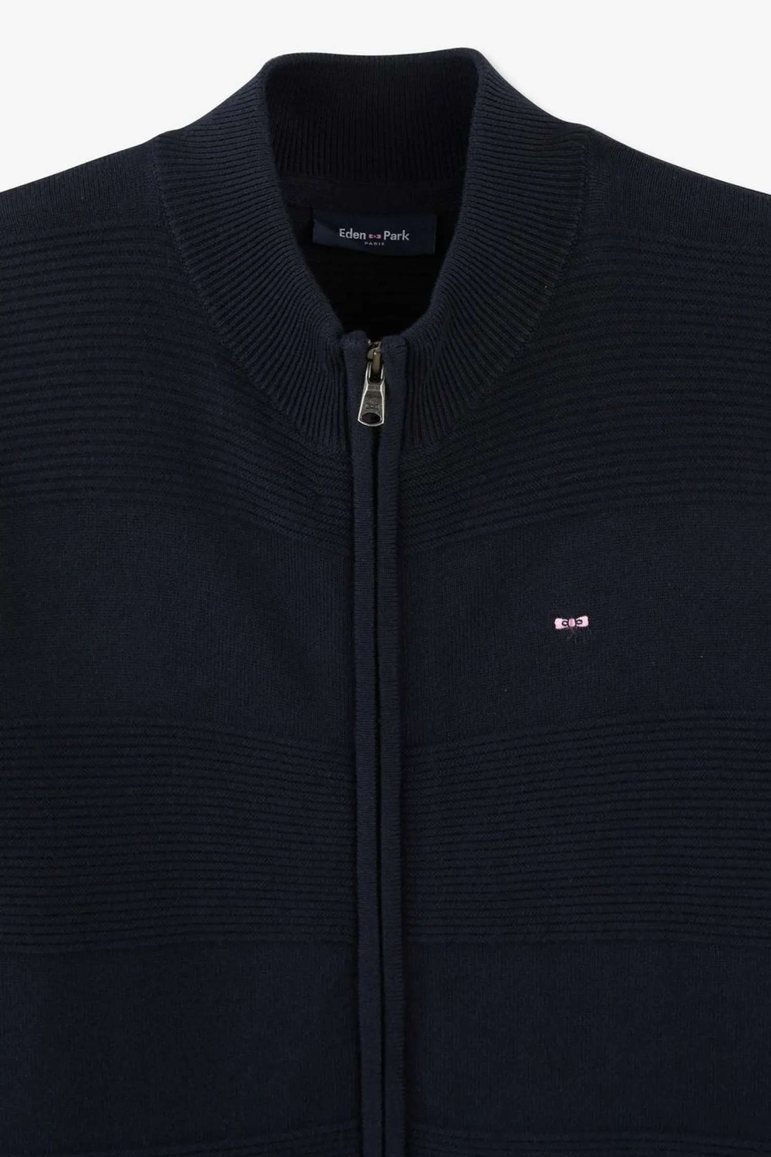 Sale Cardigan Zippe En Coton Marine A Jeux De Maille Enfant Enfant