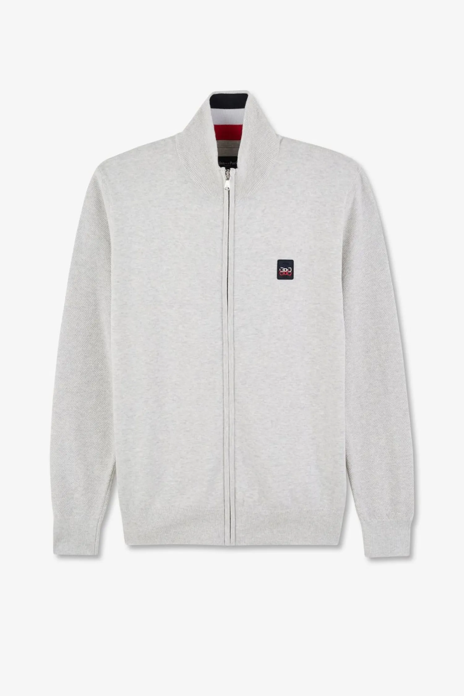 Hot Cardigan Zippe Gri En Coton Ebee Tricoore Homme Cardigans