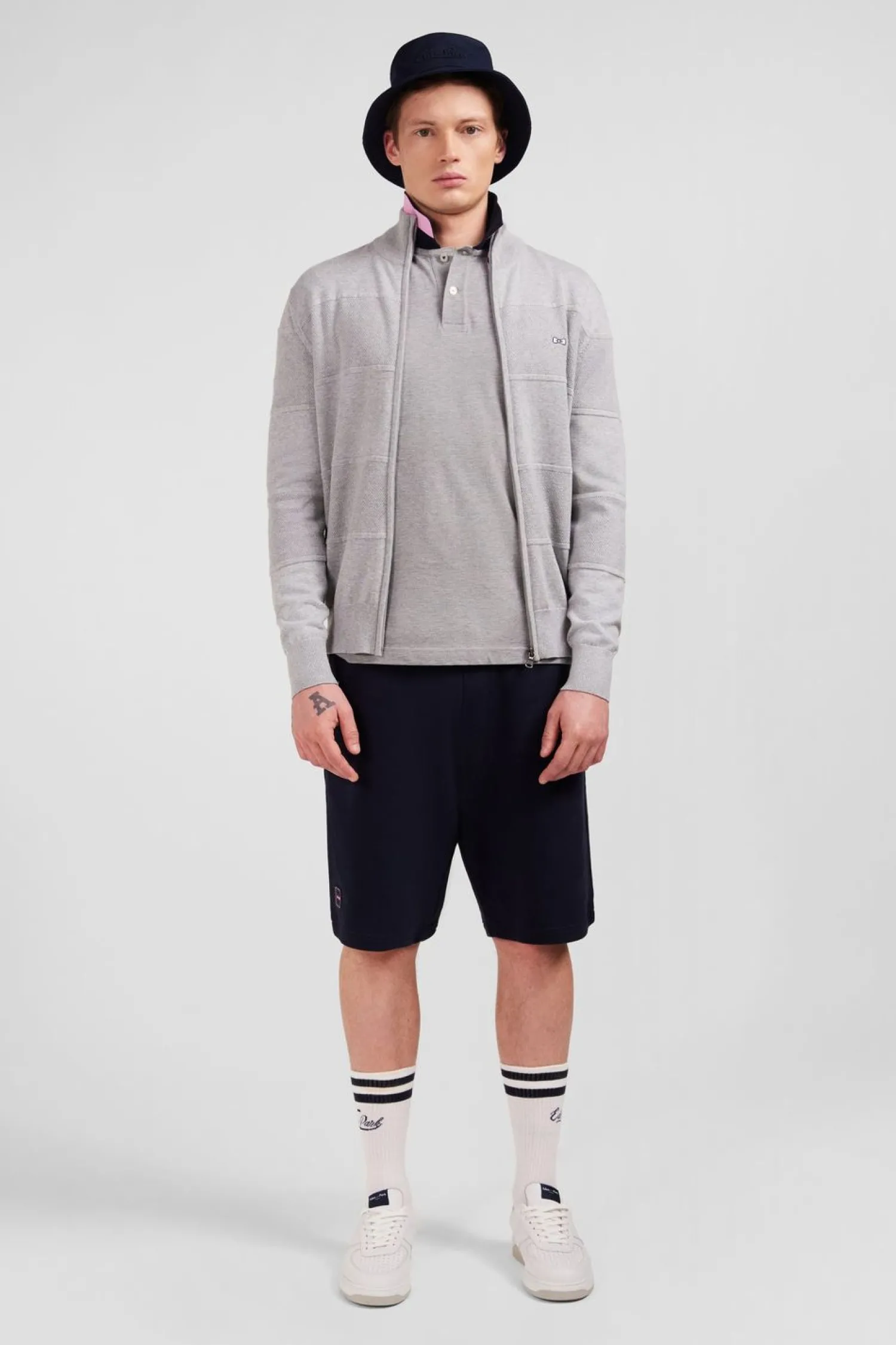 Online Cardigan Zippe Gri En Jeu De aie Homme Cardigans