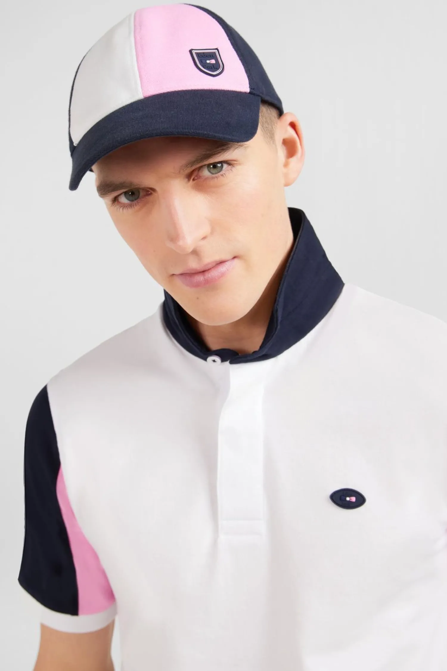Discount Casquette Colorblock Rose Homme Casquettes
