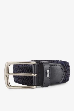 Outlet Ceinture Bleu Marine Tressee Homme Ceintures