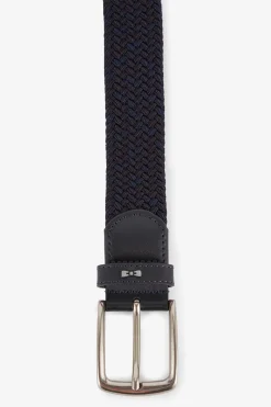 Outlet Ceinture Bleu Marine Tressee Homme Ceintures