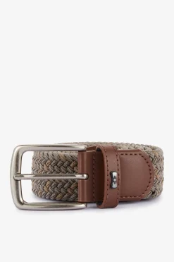 Outlet Ceinture Kaki Tressee Homme Ceintures