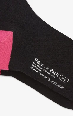Chaussettes Montantes Noires Color-Block Homme Chaussettes