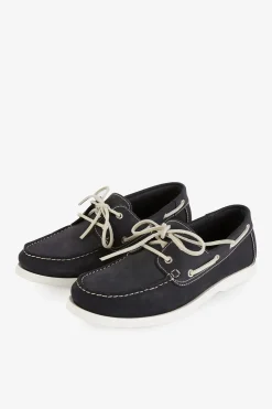 Hot Chaussures Bateau En Cuir Suede Marine Homme Mocassins