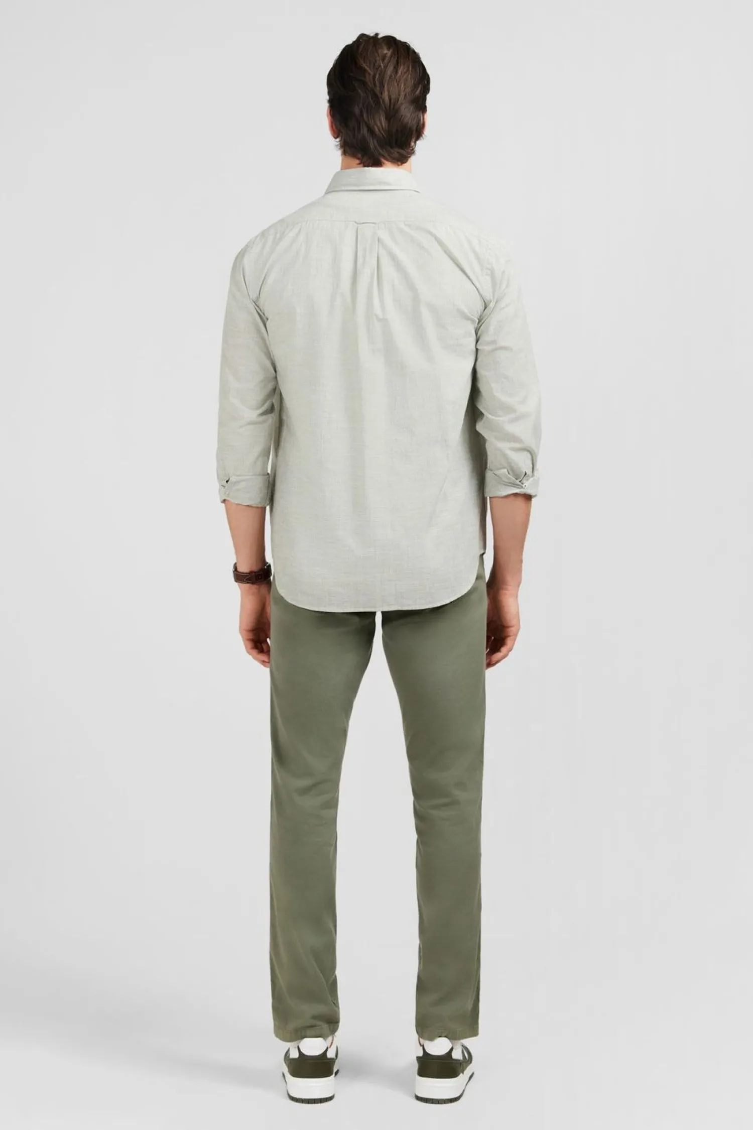 Best Cheie Beige Cair En Coton Dobby Homme Chemises