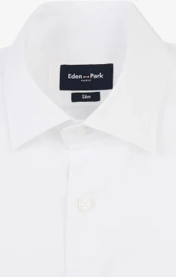 Online Cheie Banche i En Popeine tretch Homme Chemises
