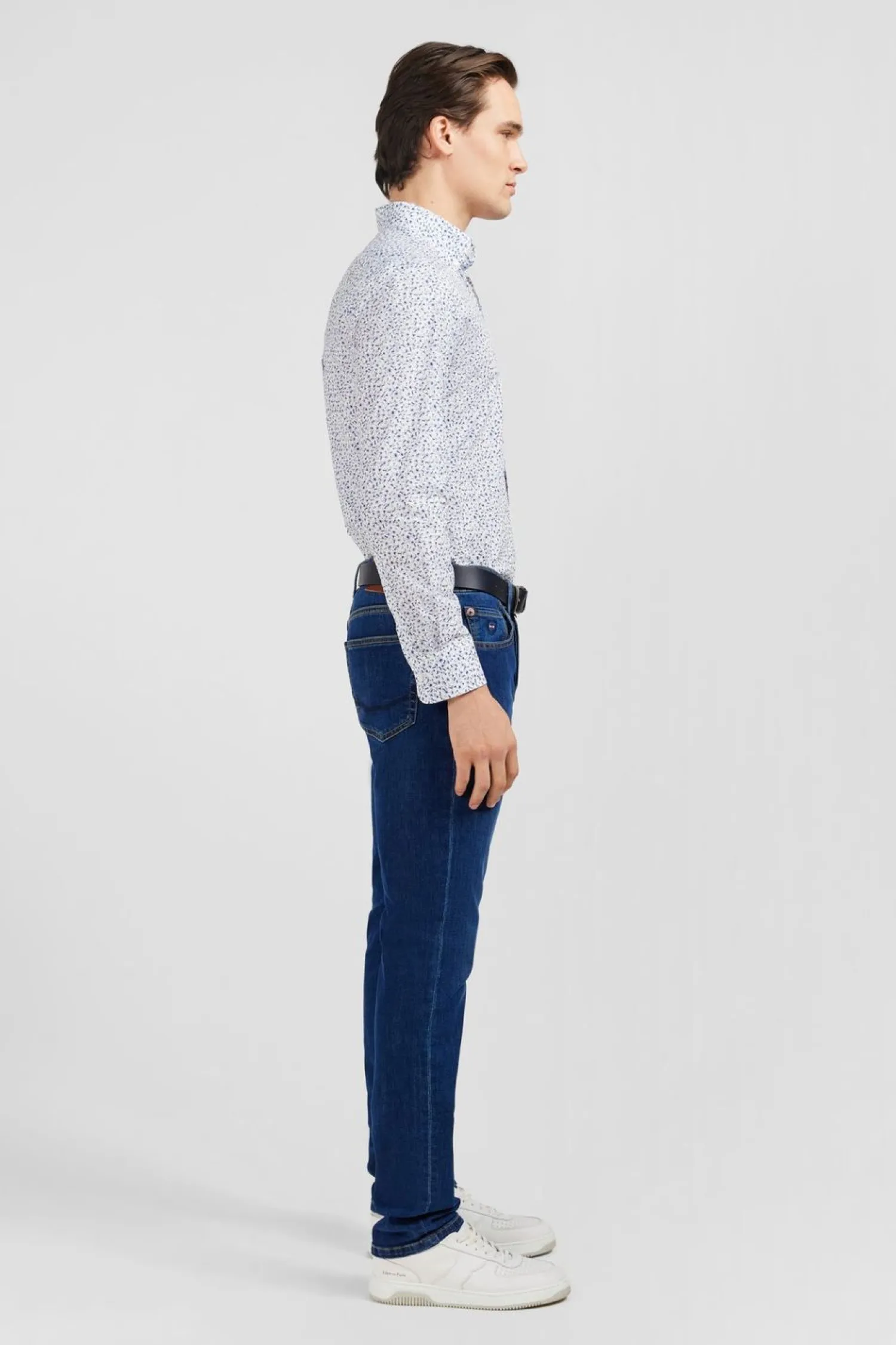 Outlet Cheie Beu Cair A icro otif Feuri Homme Chemises