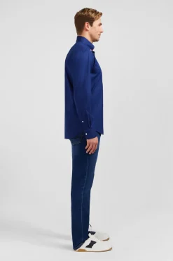 Outlet Cheie Beue A Broderie Homme Chemises