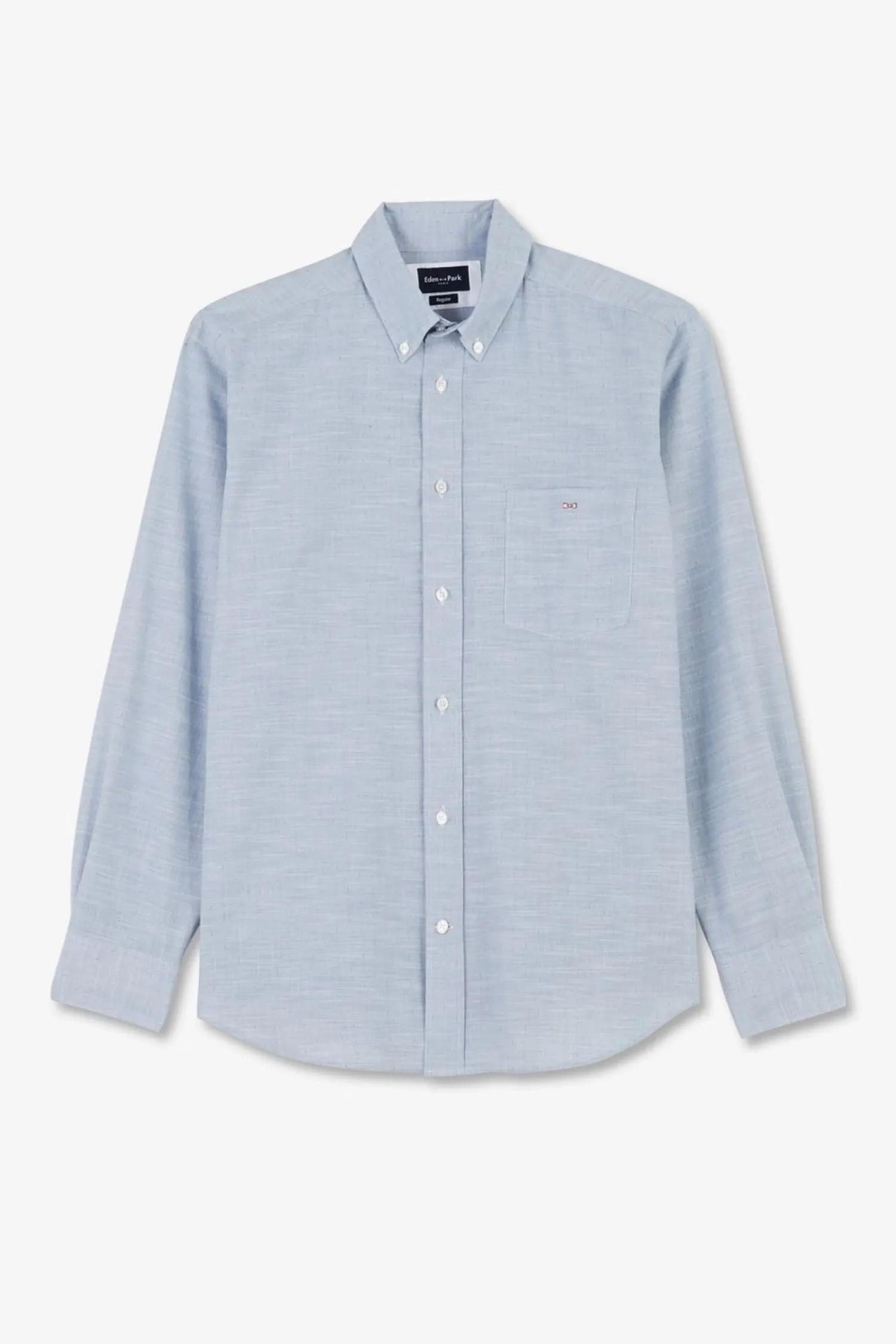 Discount Cheie Beue En Coton Dobby Homme Chemises