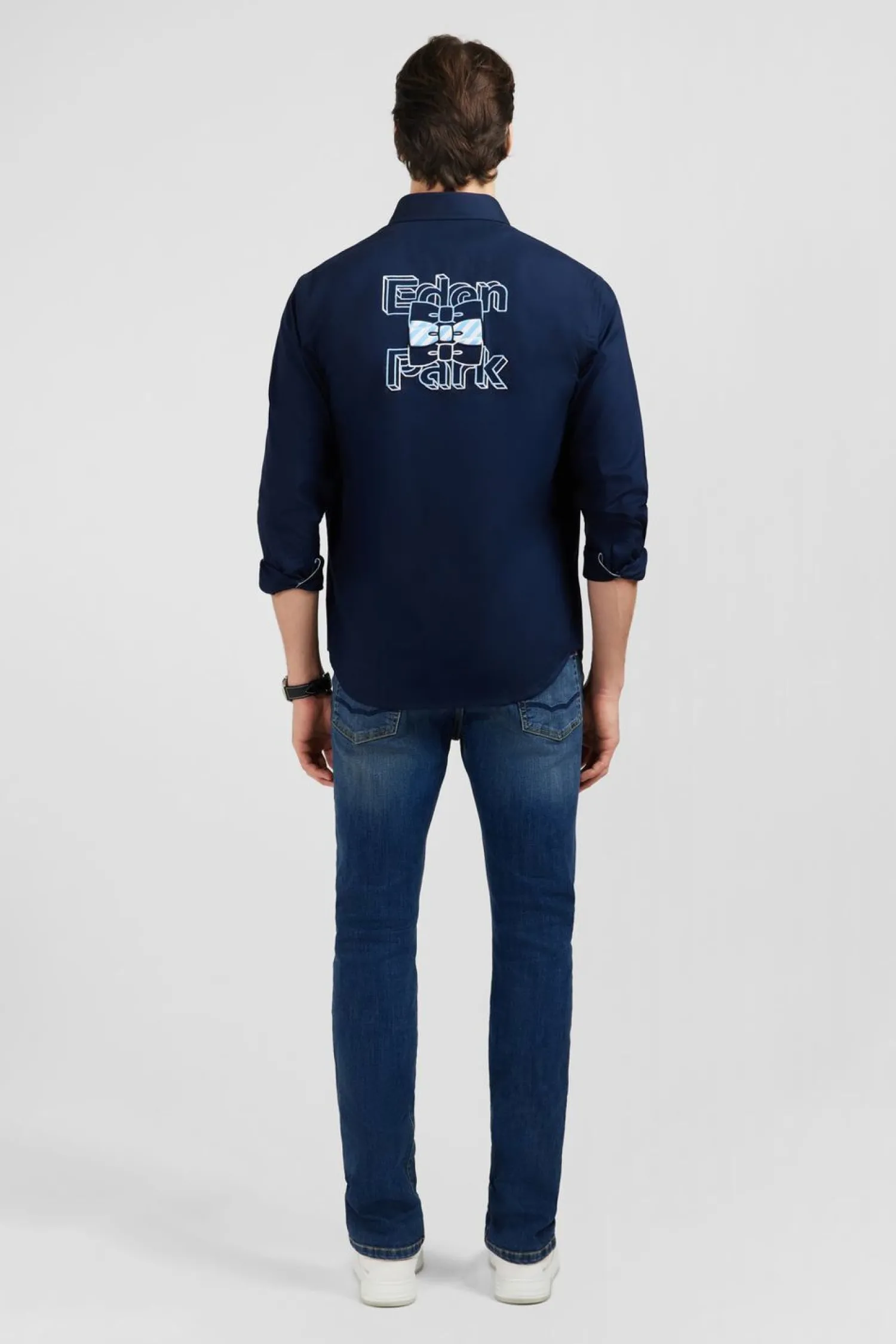 Best Cheie Beu Fonce A Broderie Homme Chemises