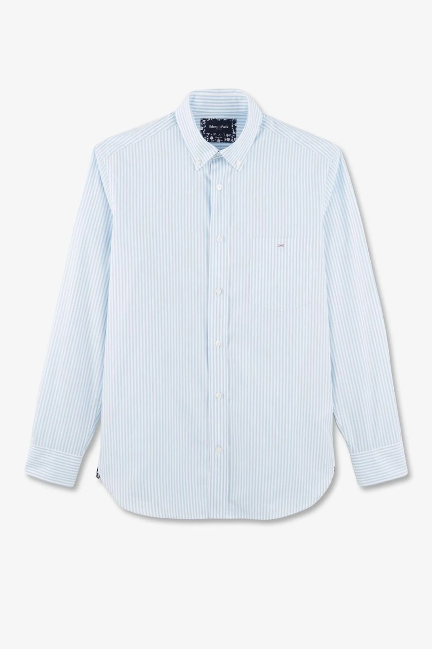 Best Cheie Cie A Rayure Baton En Coton Homme Chemises