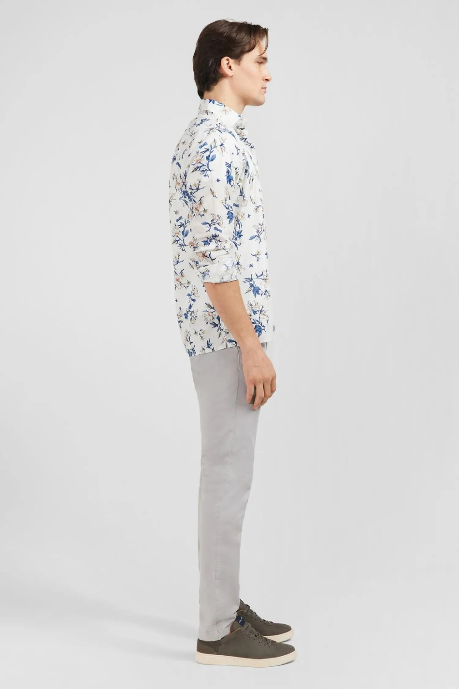 Discount Cheie En Coton Banc Ipriee Feur Homme Chemises