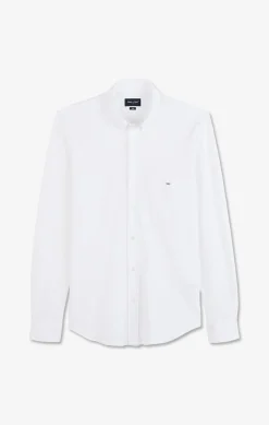 New Cheie En Coton Pinpoint Banc Homme Chemises