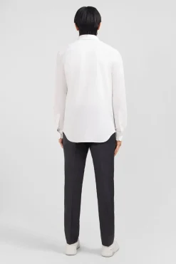 New Cheie En Coton Pinpoint Banc Homme Chemises