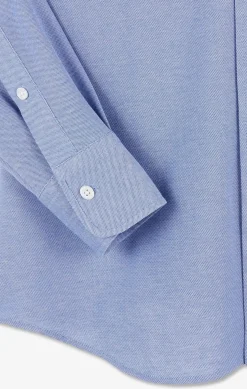 Hot Cheie En Coton Pinpoint Beu Homme Chemises