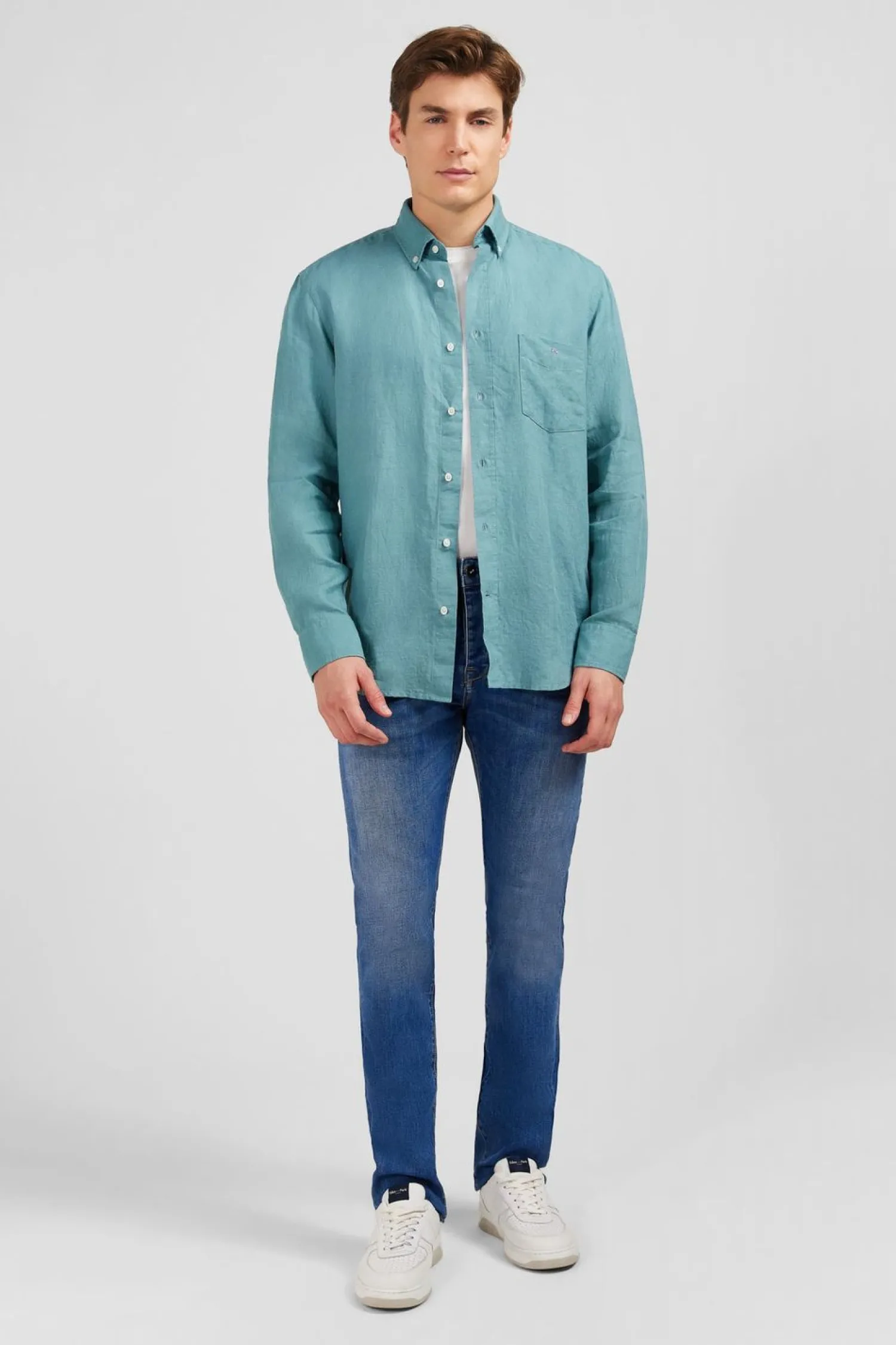 Discount Cheie En in Verte Homme Chemises