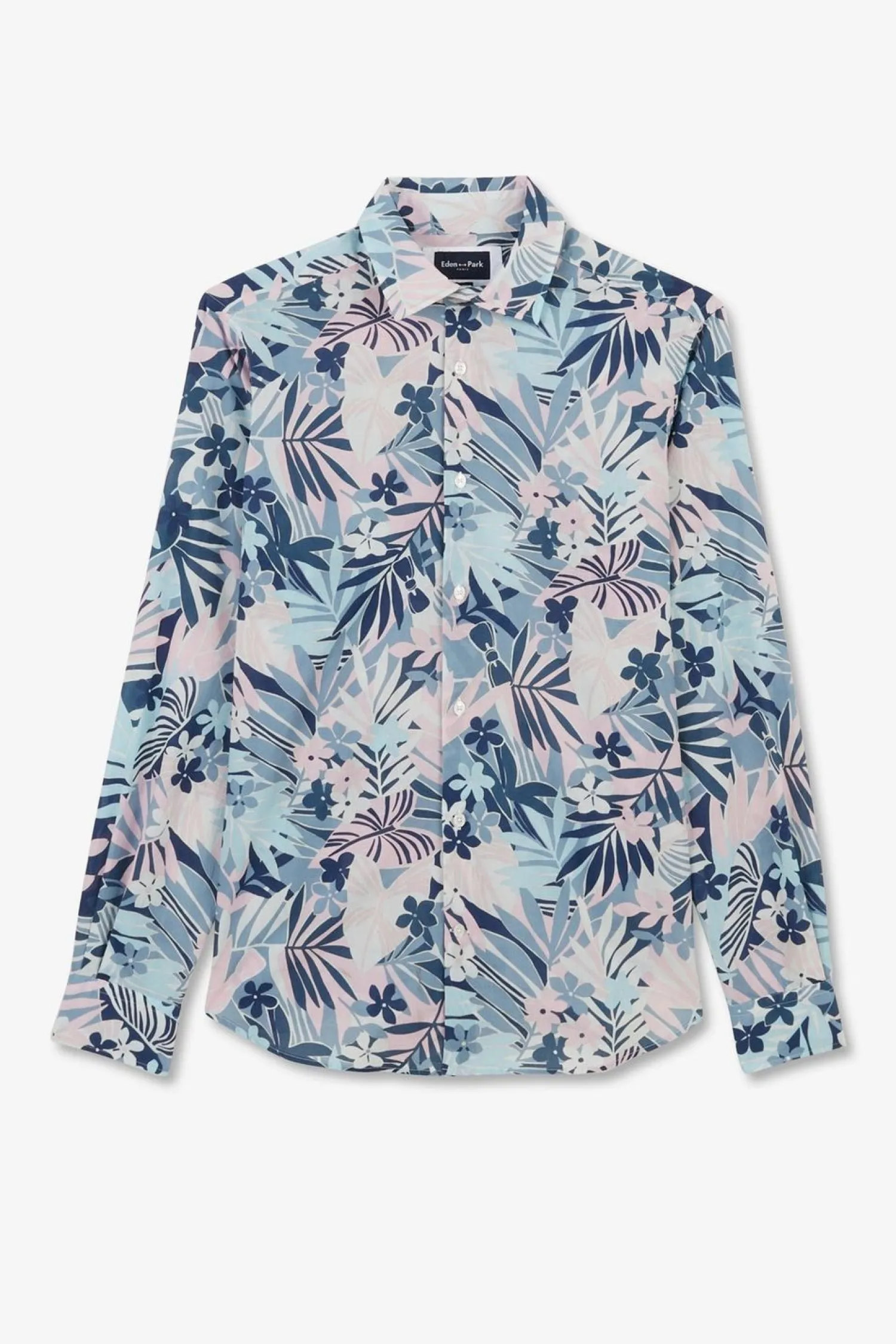 New Cheie En Voie De Coton A otif Tropica Homme Chemises