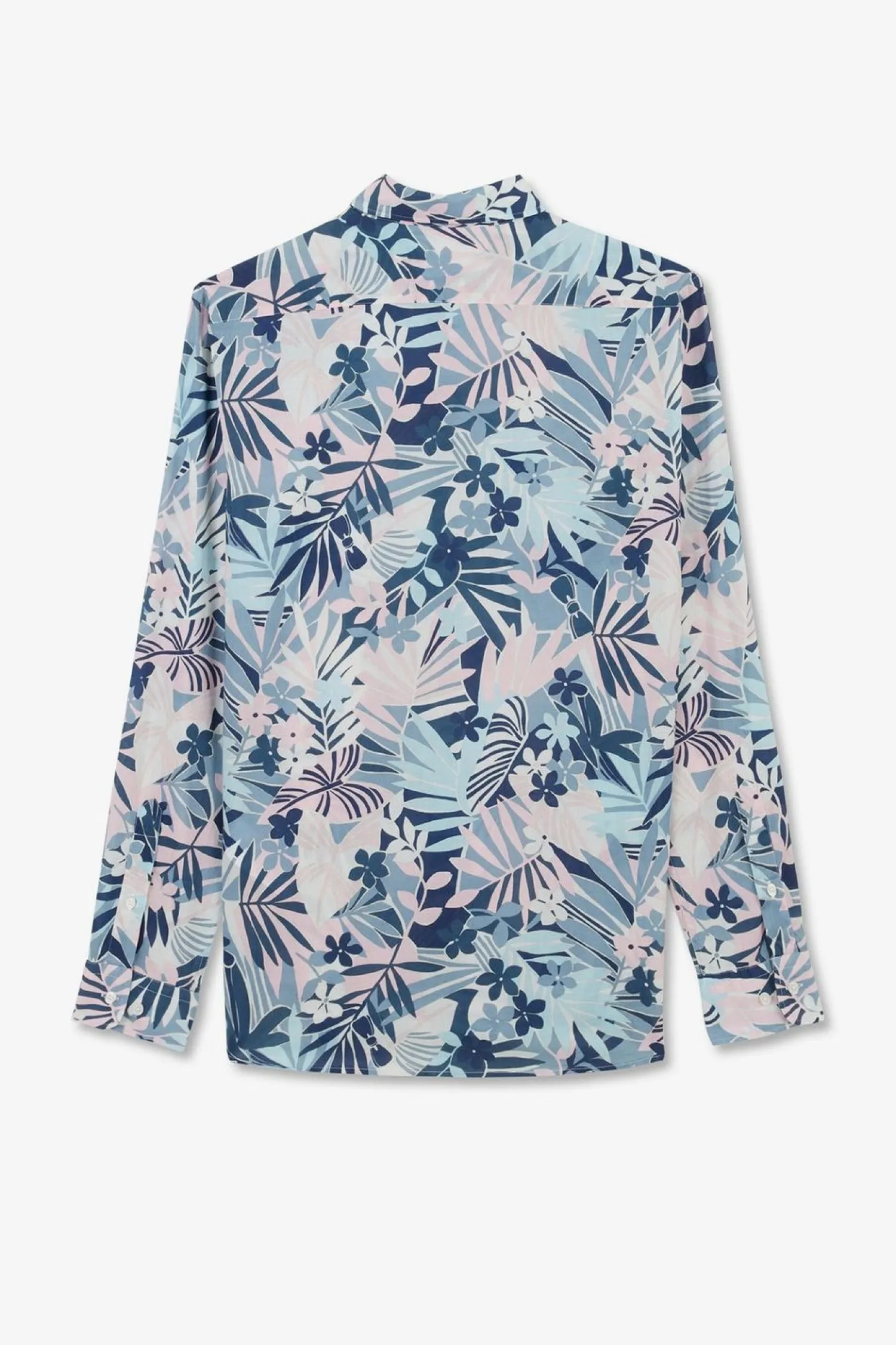 New Cheie En Voie De Coton A otif Tropica Homme Chemises