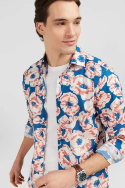 Outlet Cheie En Voie De Coton Ipriee arge Feur Homme Chemises