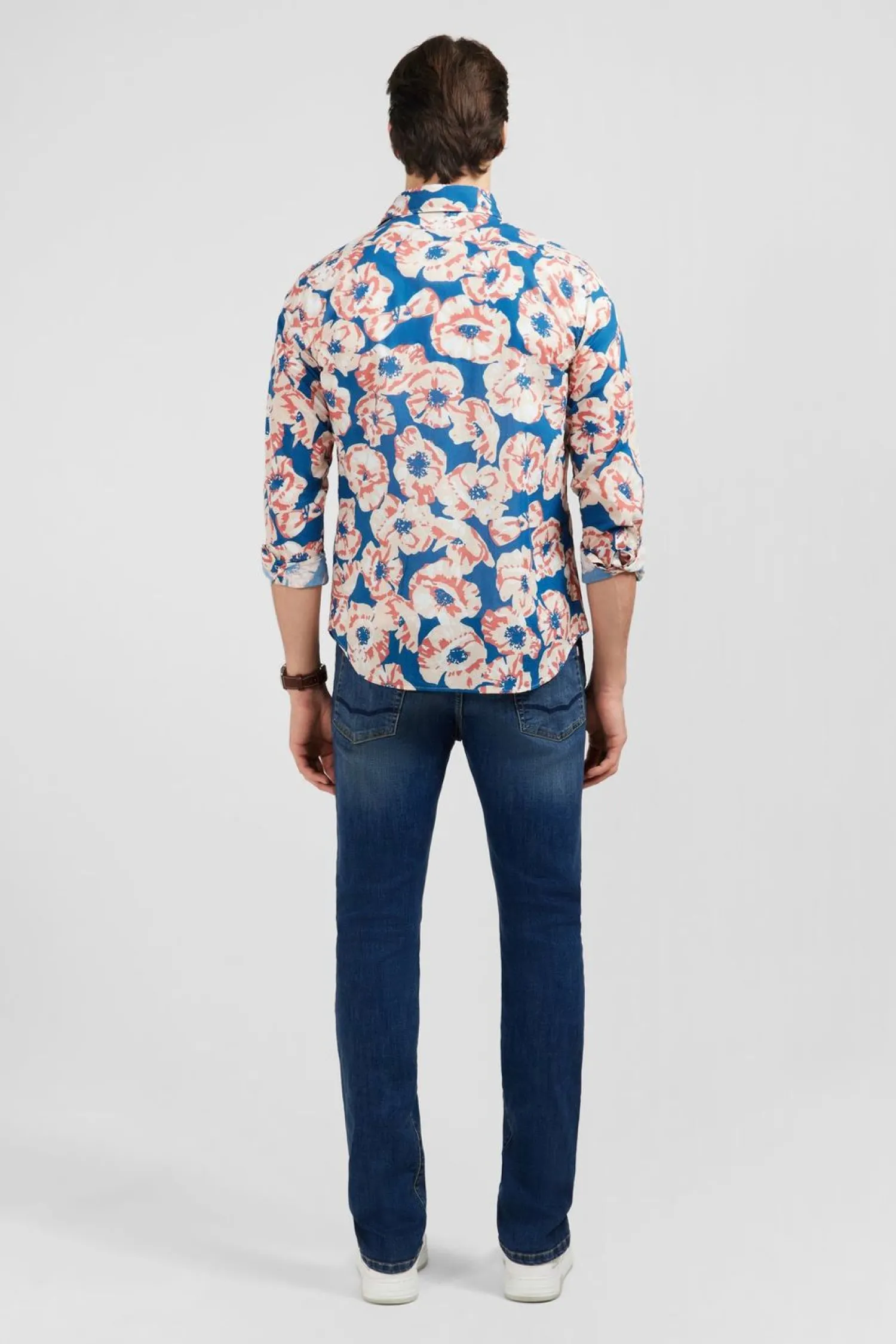 Outlet Cheie En Voie De Coton Ipriee arge Feur Homme Chemises