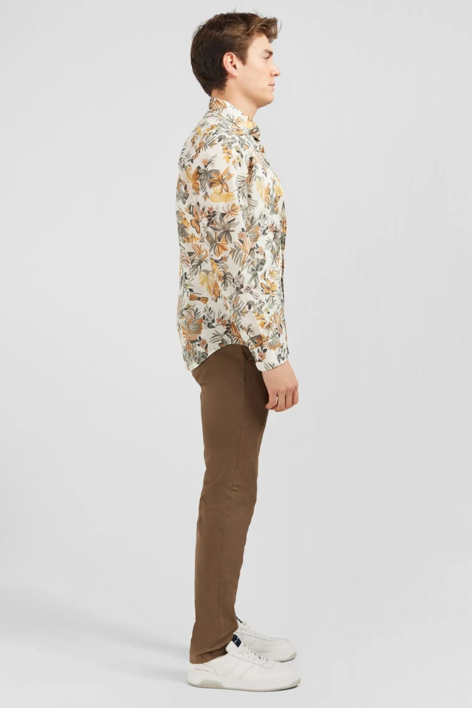 Outlet Cheie En Voie De Coton Iprie Feuie Homme Chemises