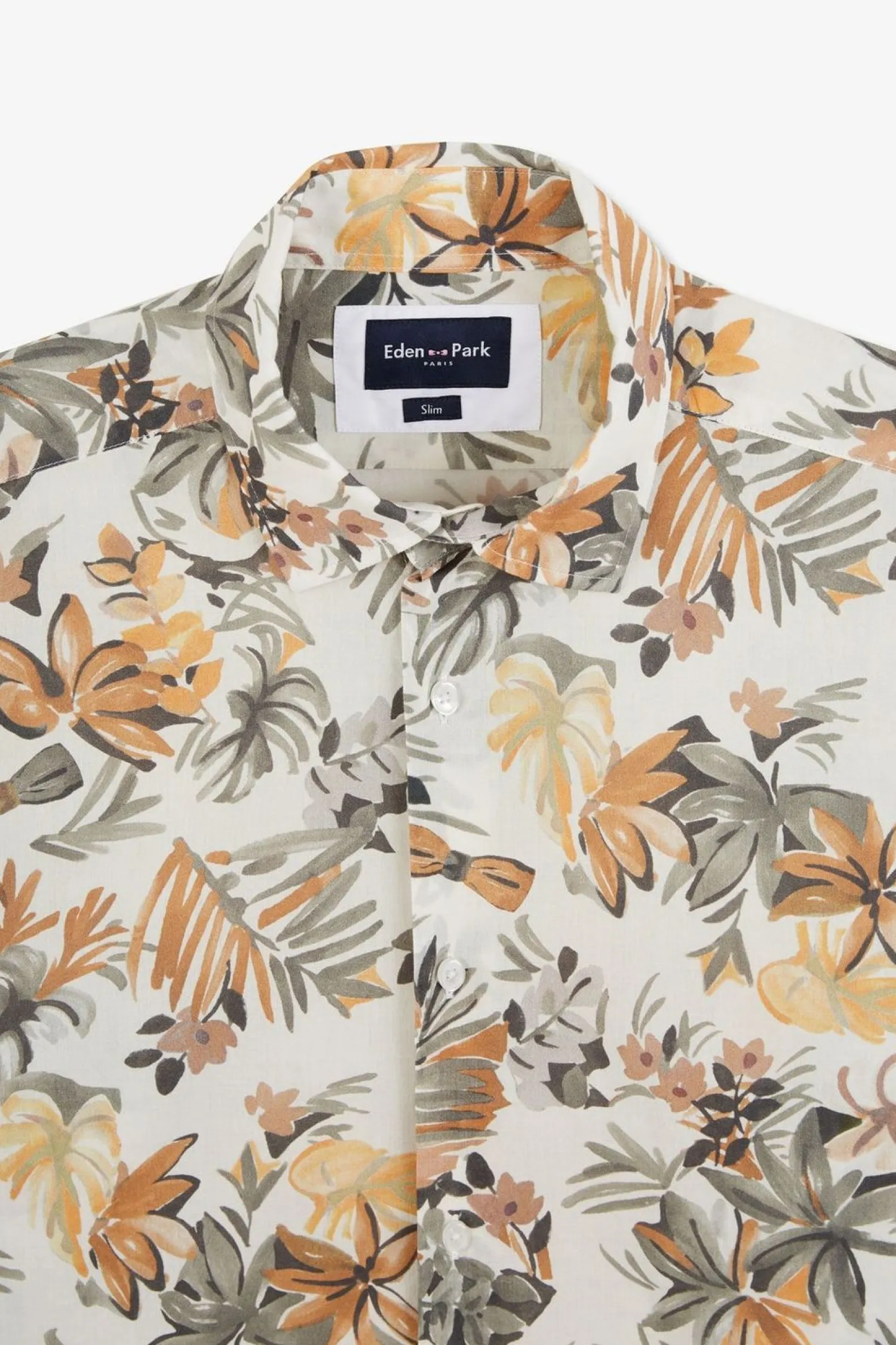 Outlet Cheie En Voie De Coton Iprie Feuie Homme Chemises