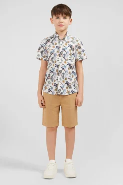 Hot Chemise Manches Courtes En Coton Imprime Maohi Enfant Enfant