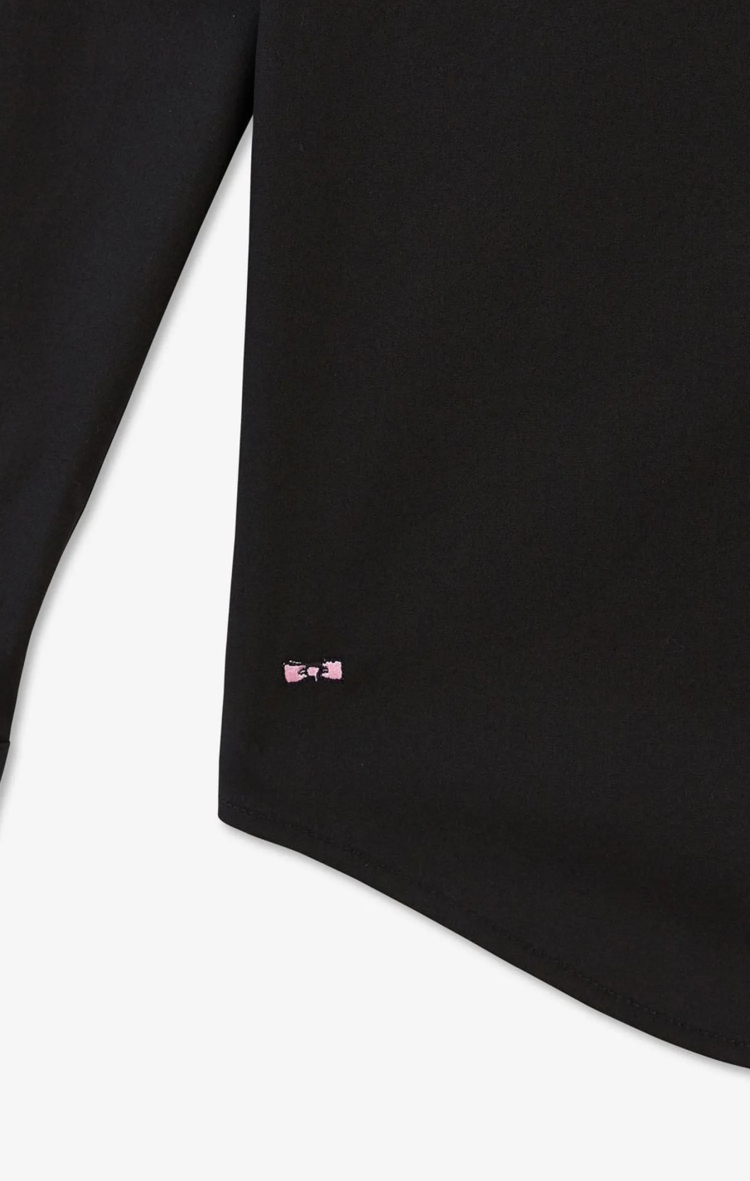 Clearance Cheie Noir i En Popeine tretch Homme Chemises