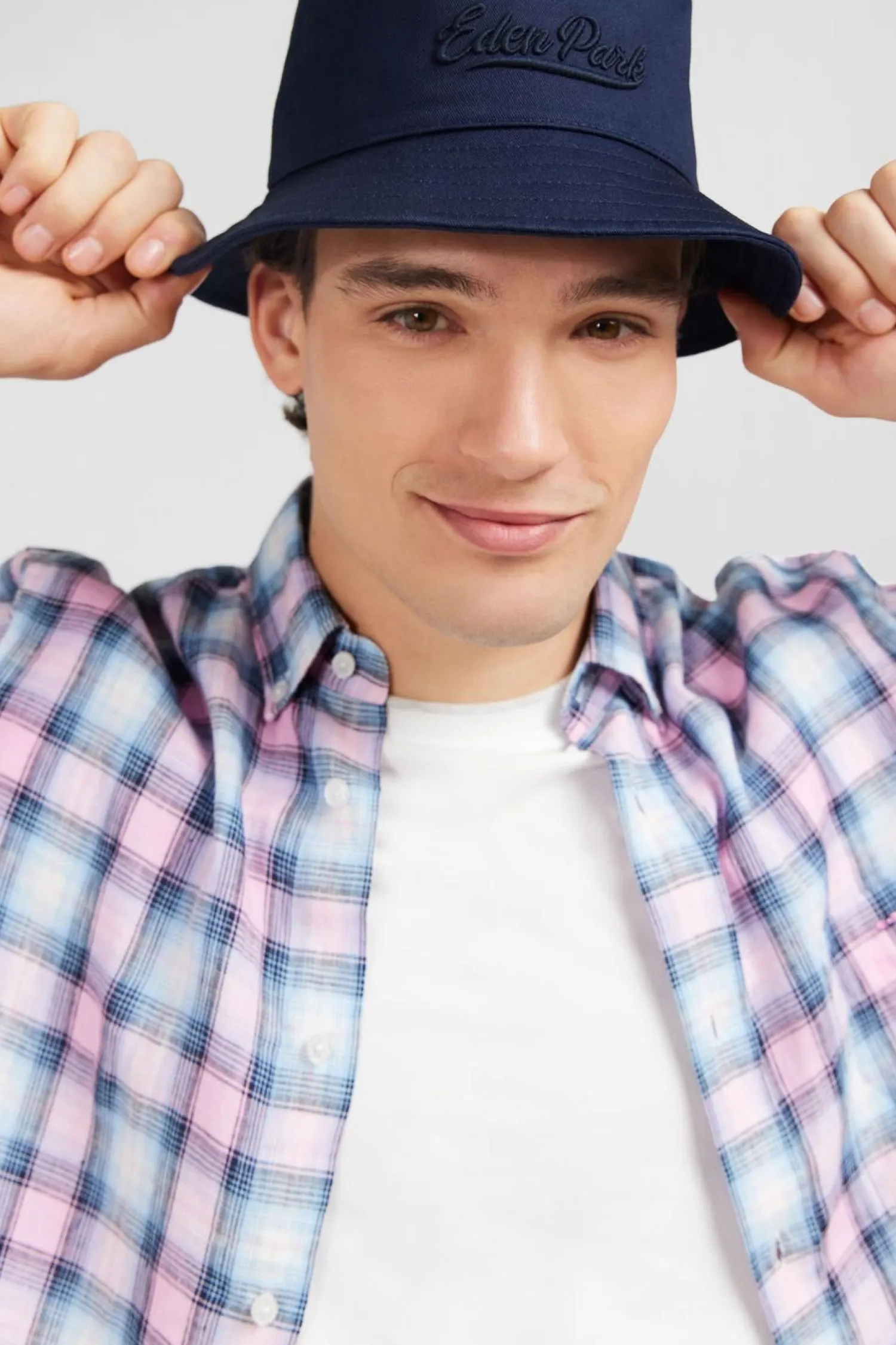 Clearance Cheie Roe A Carreaux Homme Chemises