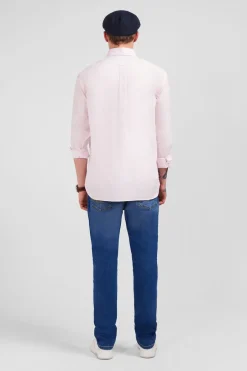 Hot Cheie Roe A Rayure Homme Chemises
