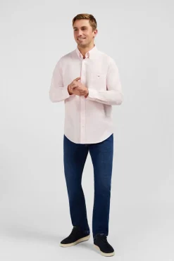 Clearance Cheie Roe En Coton Dobby Homme Chemises